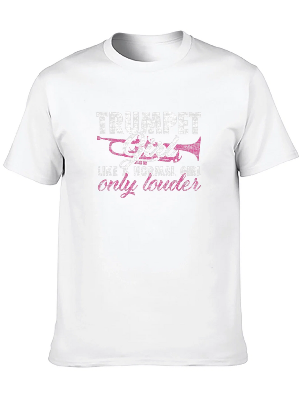 Trumpet Girl Graphic Tee - Musicians Shirt