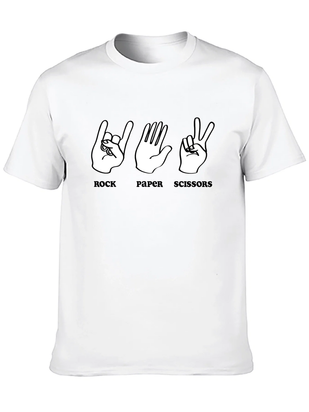 Rock Paper Scissors Graphic T-Shirt