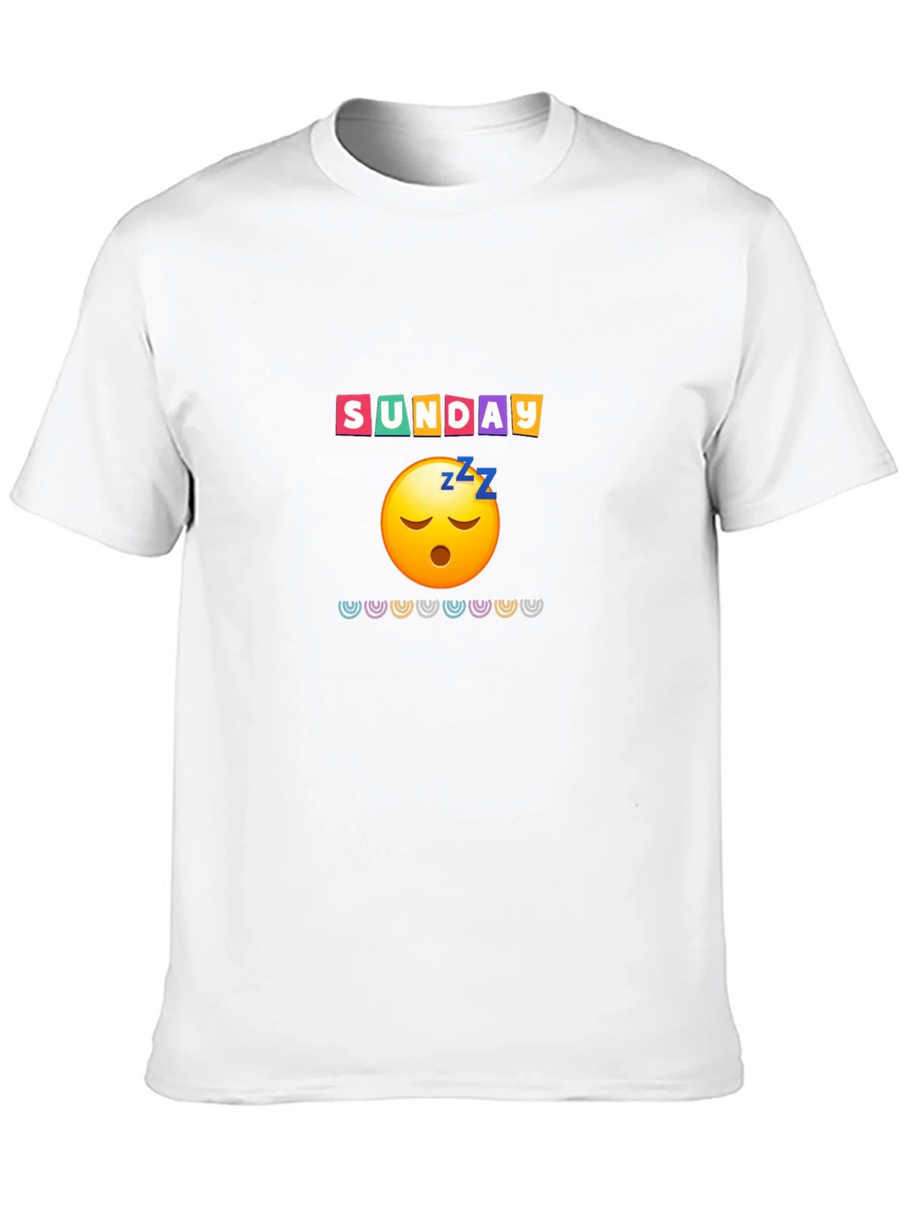 Lazy Sunday Emoji Graphic Tee - Relaxed Fit