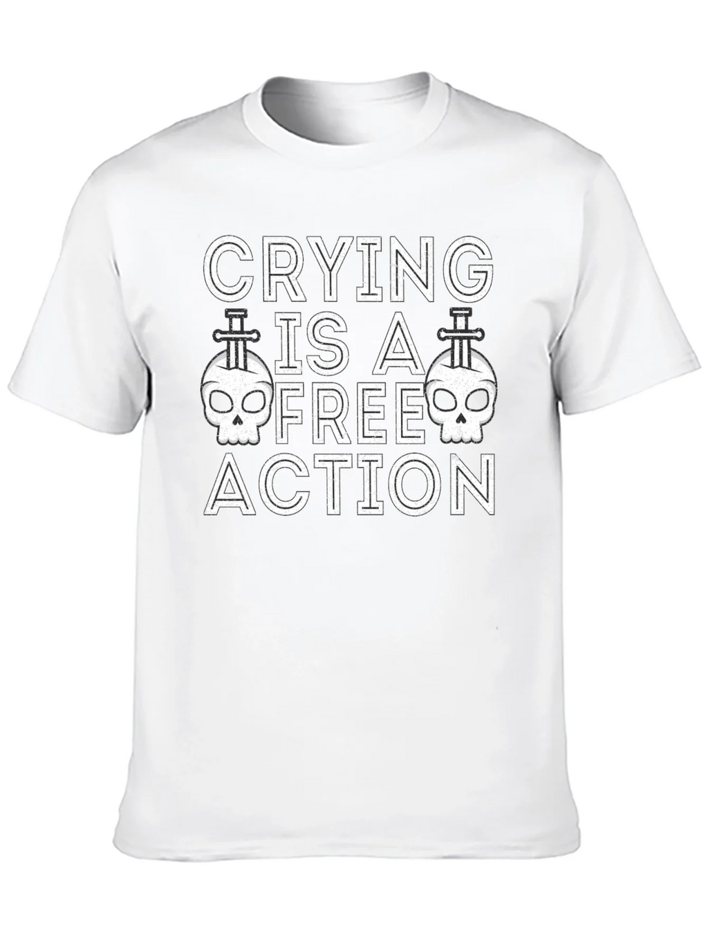 Crying is a Free Action Graphic Tee