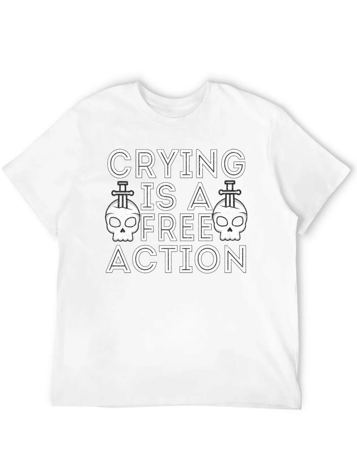 Crying is a Free Action Graphic Tee