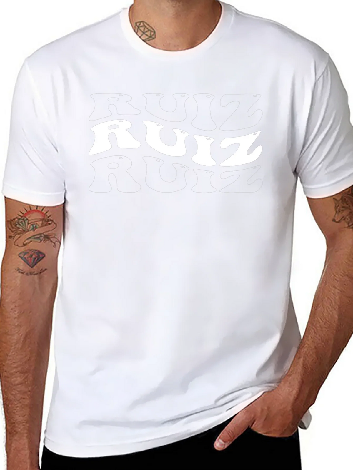 Retro Ruiz T-Shirt - Black Cotton Tee