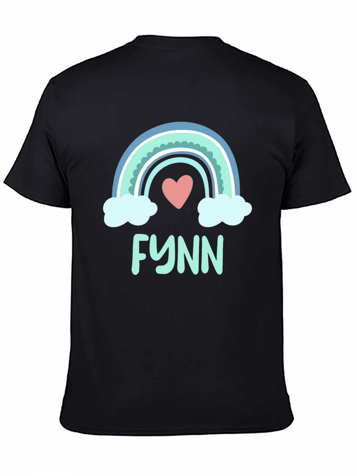 Rainbow Heart Tee - Personalized with Name