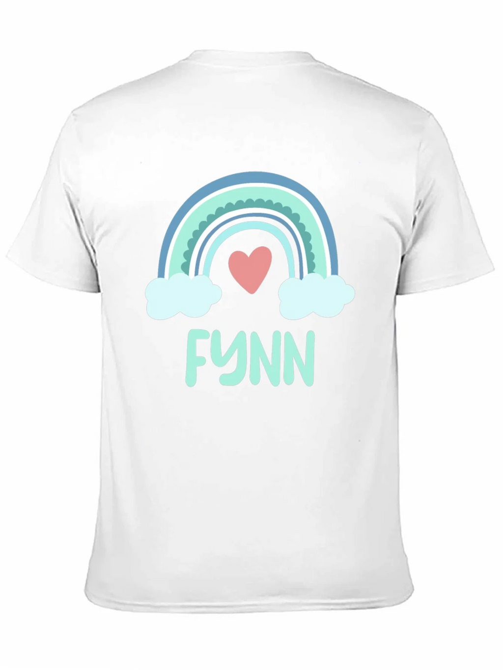 Rainbow Heart Tee - Personalized with Name